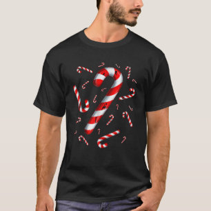 Cute Candy Cane Crew Funny Christmas Family Friend T-Shirt