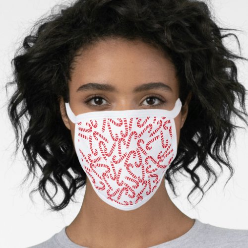 Cute Candy Cane Pattern Face Mask