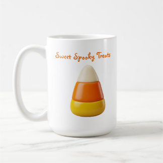 Cute Candy Corn Halloween | Sweet Spooky Art Coffee Mug