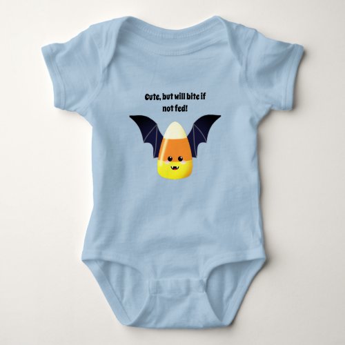 Cute Candy Corn Halloween Vampire Bat Baby Bodysui Baby Bodysuit