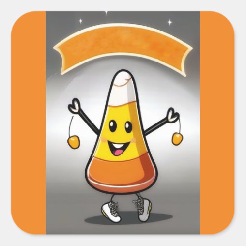 Cute Candy Corn Sticker