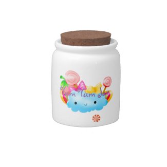 Cute Candy Design Sweet Treats Yum Yum Jar