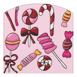 Cute  Candy   Door Sign