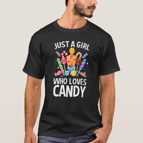 Cute Candy Girls Kids Lollipop Candies  Women T_Shirt