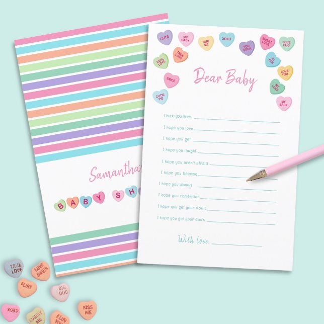 CUTE CANDY HEART BABY SHOWER GAME (Creator Uploaded)