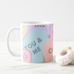 Cute Candy Hearts Valentine's Day Coffee Mug