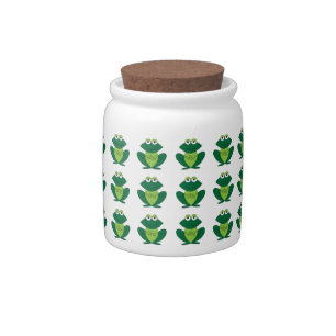 Cute Candy Jar With Frogs