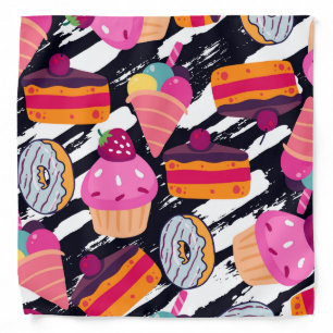 Cute Candy Pattern Bandana