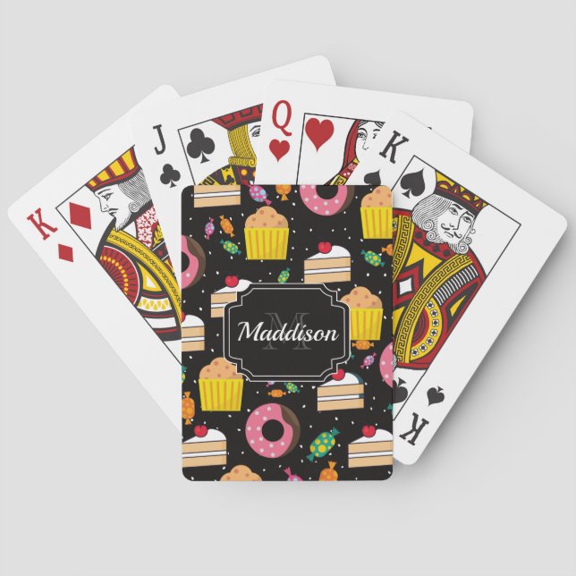Cute Candy Pattern Poker Cards (Back)