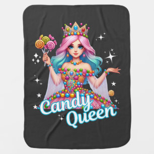 Cute Candy Queen  Baby Blanket