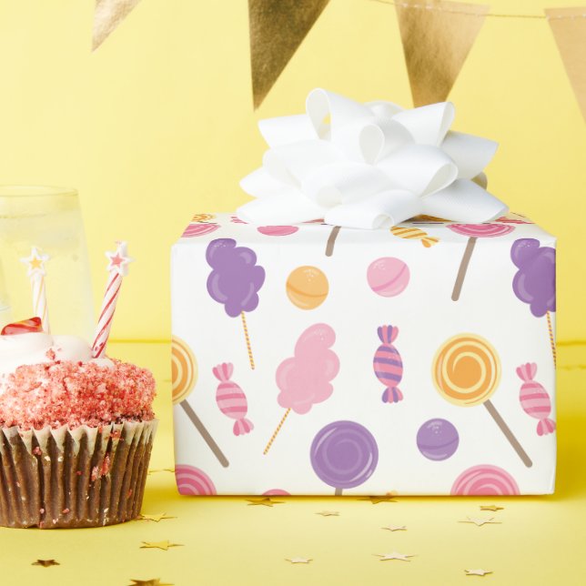 Cute Candy Wrapping Paper (Birthday Party)