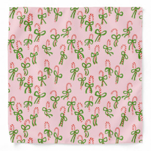 Cute Candycanes Christmas Xmas Holiday Bandana