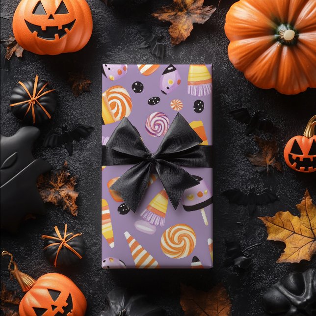 Cute Candycorn Pattern Wrapping Paper (Creator Uploaded)