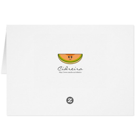 Cute Cantaloupe (Back Horizontal)