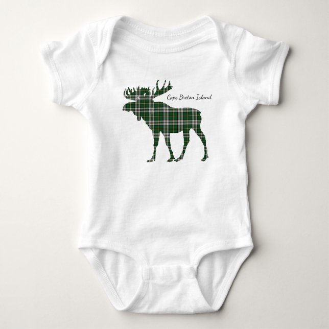 Cute Cape Breton Island moose tartan shirt (Front)
