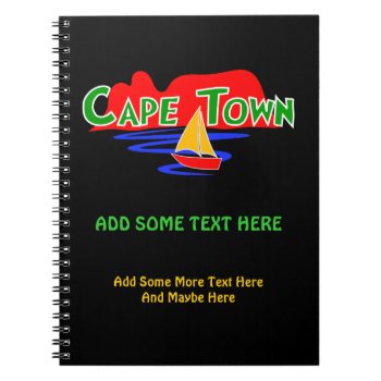 Cute Cape Town South Africa Spiral Bound Notebooks by sunnymars at Zazzle