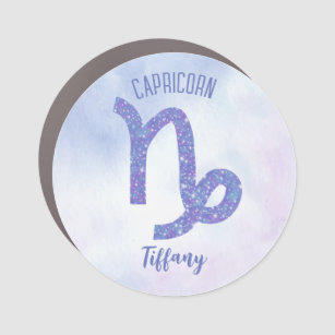 Cute Capricorn Astrology Sign Personalized Purple