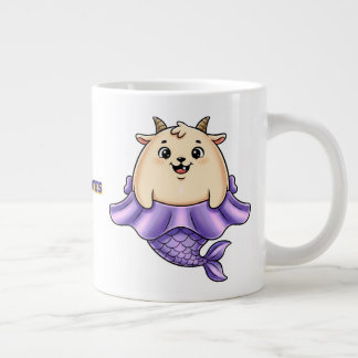 Cute Capricorn Cartoon – Whimsical Zodiac Giant Coffee Mug