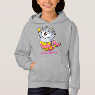 Cute Capricorn Goat Mermaid Zodiac Character Hoodie