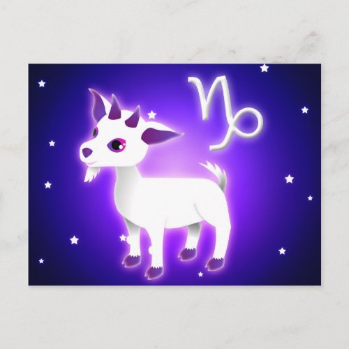 Cute Capricorn Zodiac Postcard