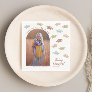 Cute Caps Graduation Party Napkins