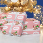 Cute Capybara And Snowman Christmas Wrapping Paper<br><div class="desc">Get into the holiday spirit with our Cute Capybara And Snowman Christmas Wrapping Paper. Adorned with capybaras sporting Santa hats and snowmen in winter attire set against a white and pink snow background,  this wrapping paper is sure to add a cute and festive touch to your Xmas gifts.</div>