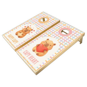  Cute Capybara Baby Shower Cornhole Set
