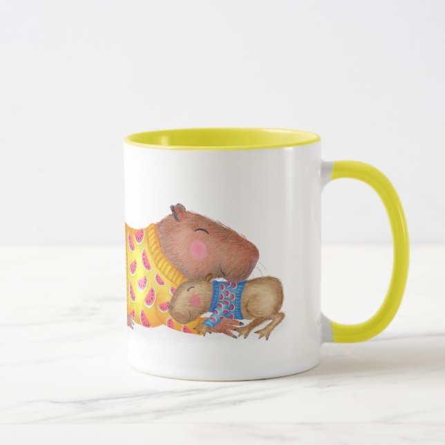 Cute capybara 'best mom ever' mug (Right)