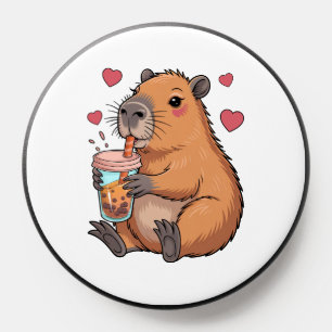 Cute Capybara Boba Tea Bubble PopSocket