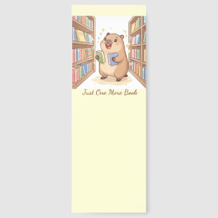 Cute Capybara Book Lover Bookmark