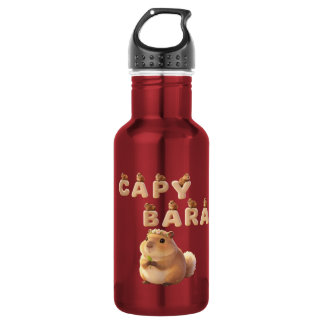 Cute Capybara Ceramic Mug, Fluffy Animal Coffee Cu Stainless Steel Water Bottle