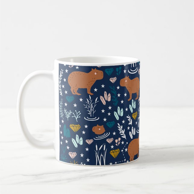 Cute Capybara Coffee Mug (Left)