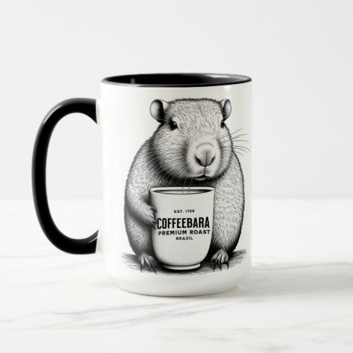     Cute Capybara Coffeebara Coffee Mug