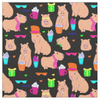 cute capybara funny animal black