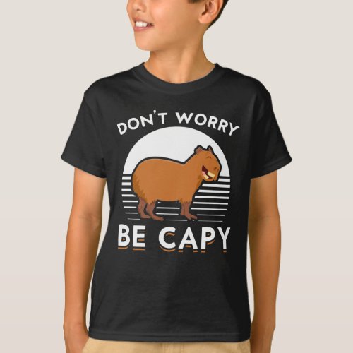 Cute Capybara Funny Zoo Animal T_Shirt