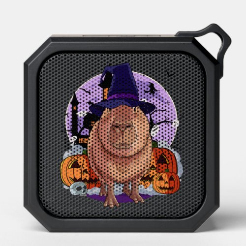 Cute Capybara Halloween Witch Pumpkin Sweatshirt Bluetooth Speaker