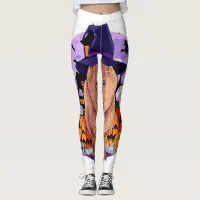 Bats and Jack O'Lanterns Yoga Capris