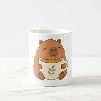 Cute Capybara Hugging Coffee Cup Mug