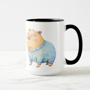 Cute Capybara in Pajamas Mug