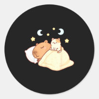 Cute Capybara Kawaii Sleep Pajamas Sleepybara Cat 