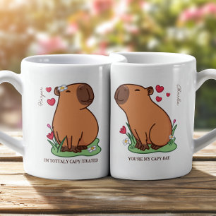 Cute Capybara lovers Coffee Mug Set