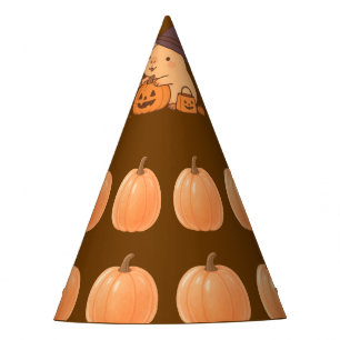 Cute Capybara on Pumpkin Halloween Party Hat