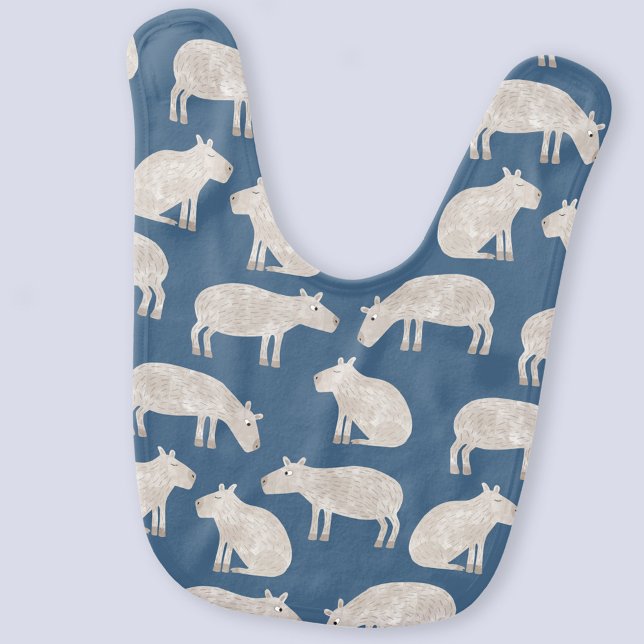 Cute Capybara Pattern Baby Bib (Cute Capybara Pattern Baby Bib)