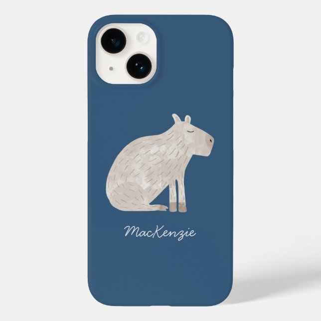 Cute Capybara Personalized Case-Mate iPhone Case (Back)