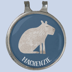 Cute Capybara Personalized Golf Hat Clip