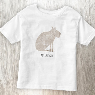 Cute Capybara Personalized Toddler T-shirt