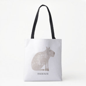 Cute Capybara Personalized Tote Bag
