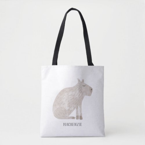 Cute Capybara Personalized Tote Bag