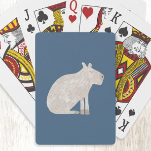 Cute Capybara Poker Cards