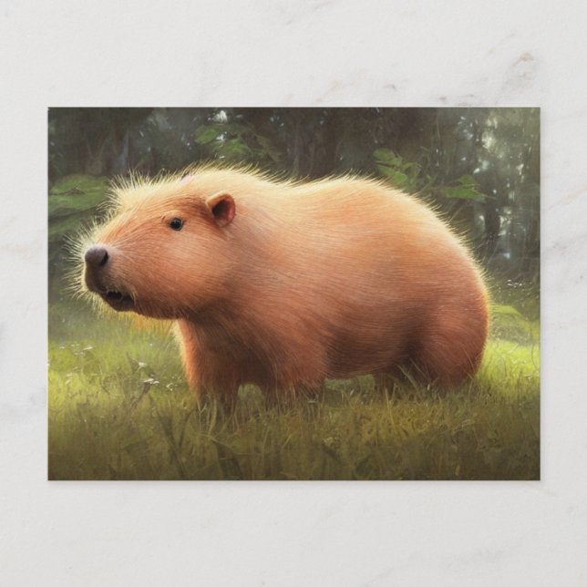 Cute Capybara Postcard (Front)